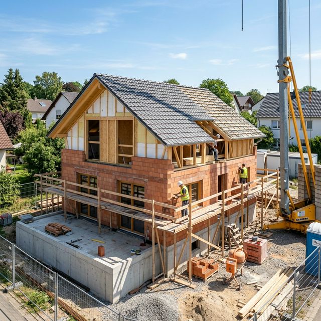Einfamilienhaus Rohbau GSA Bau